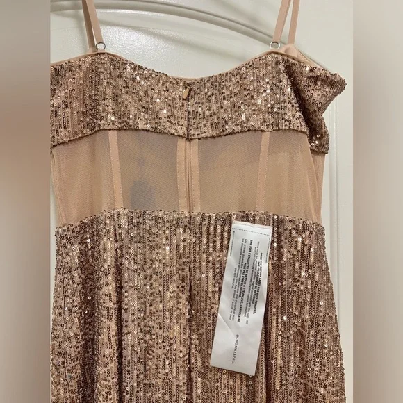 NWT BCBG MaxAzria Sequin Evening Gown - Picture 9 of 14